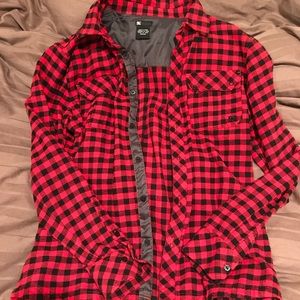 DC red & black checkered flannel